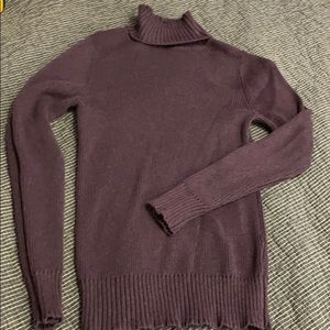 Purple turtleneck 100% cotton